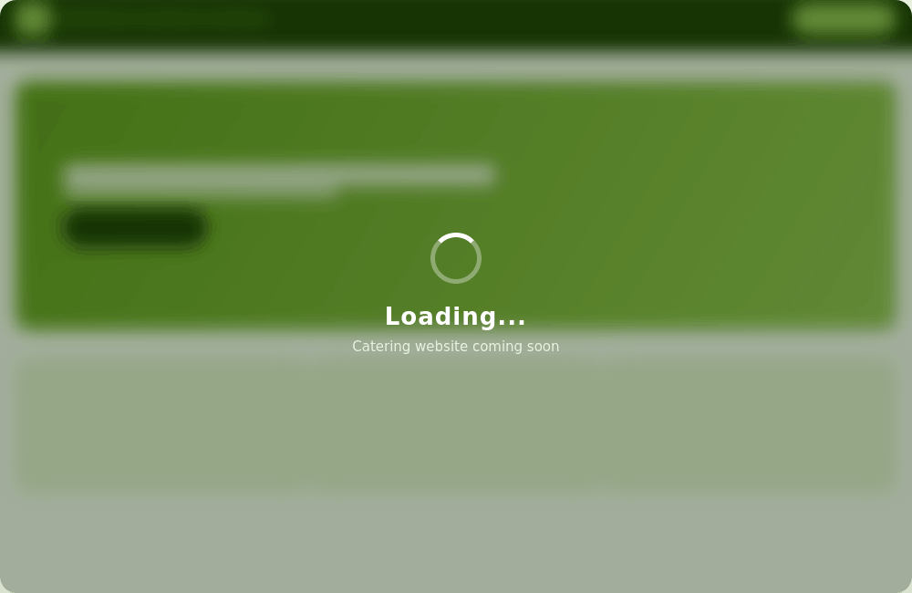 Catering Website – Coming Soon
